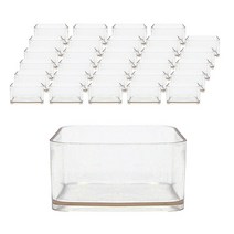 강군샵 캔들만들기 재료 티라이트 컵 사각, 30개입