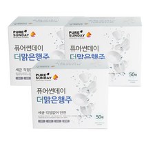 퓨어썬데이 빨아쓰는 더 맑은행주, 50개입, 3개