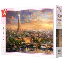 퍼즐라이프 낭만을 품은 도시 직소퍼즐 PL838, 500피스, 혼합 색상