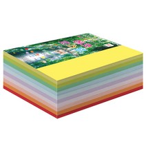 종이문화 색상지 에코파스텔 120g 10색 혼합 색상 16절, 400매