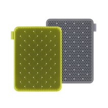 실리만 실리콘 수세미 L 올리브 + 그레이, 1세트