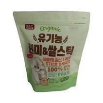 맘스스낵 유기농 현미&쌀스틱, 현미맛, 5개, 40g