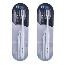 디엠코퍼레이션 알럽홈 교정 치아 V 칫솔 화이트, 1개입, 2개