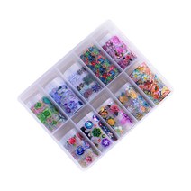 퍼니네일 메탈필름 네일스티커 10종세트, 04, 1세트