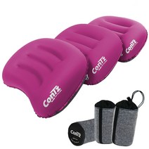 콘츠 퀵에어베개 + 고급파우치, 레드핑크, 3세트