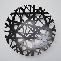 마켓피오 북유럽 철제장식 간식 바구니, 블랙