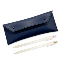 꼼꼬미 엔벨로프 멀티케이스 + 토당토당 젤펜 랜덤 발송 2p, 데님 네이비, 1세트