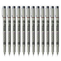 SAKURA 피그마 마이크론 01 젤잉크펜 0.25mm, 레드, 12개