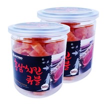 뉴트리오 스테이크 반려견 간식, 홍삼 + 치킨큐블 혼합맛, 2개입