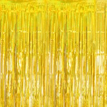 파티쇼 파티장식은박수술커튼 4p, 홀로그램골드, 1개