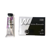 알파색채 실버레벨 수채화물감낱색 C 180 BrightViolet Fluorescent, 15ml, 1색