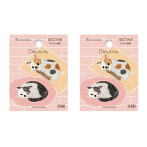 하마나카 자수와펜 쿠쿠 H457-948, 혼합 색상, 2개입
