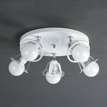 샛별하우스 LUYN86-013 5등 직부 조명, 화이트