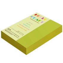 종이문화 양면색상지 뉴씨플레인 16절 No.59 황록, 280매