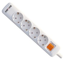 카닉스 타노스 2포트 USB 멀티콘센트 4구, 1.5m, 1개