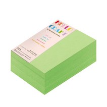 종이문화 두꺼운양면카드지 레인보우카드 No.12 그린, A6, 720매