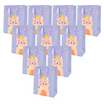 ABM 퍼플캣쇼핑백 10p, 혼합 색상