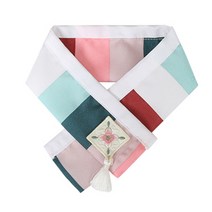 이츠독 색동자수 한복 케이프 S, 민트, 1개