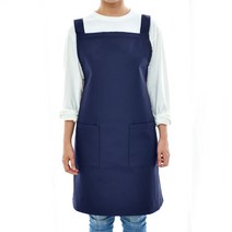 바이데코 방수 솔리드 방수 기모 앞치마, 네이비, 1개