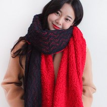 바비수 레이스 니트 마들렌 머플러