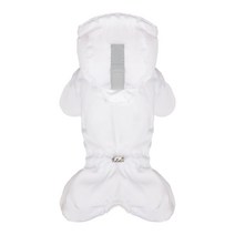 퍼피엔젤 MAGAGIO TM 스노우 후드 패딩 오버롤 남여공용 OW452, 0 White