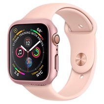 슈피겐 애플워치 시리즈 5 4 케이스 씬핏 061CS24486, 로즈골드(061CS24486)