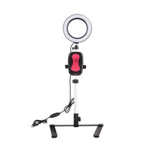 컴스 LED 링 라이트 14.5cm + USB 전원 개인방송용 촬영세트, BT527, 1세트