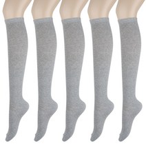 코지라벨 여성용 무지 베이직 니삭스 5족