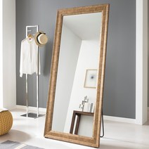미소아이 엔틱3단 대형 와이드 거치식 전신거울, 모카골드