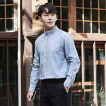 빅사이즈클럽 남성용 옥스포드긴팔셔츠 CRAMP 569-3