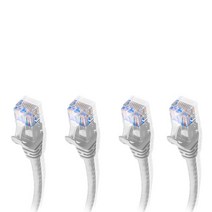 애니포트플러스 CAT.6 랜선 1m, 그레이, 4개