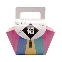 피크닉하우스 새해설추석 복주머니 선물상자, 혼합 색상, 20개