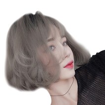 KNPD 칠월의황후 여성 단발 보브컷 전체 가발, 네츄럴 애쉬, 1개