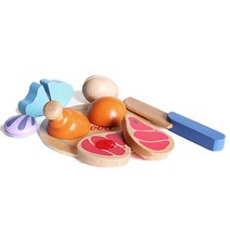 아이우드 고기 주방소품 놀이 완구, 혼합 색상