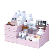 앤티스 풀메이크업 화장품 정리함 XL 핑크, 1개