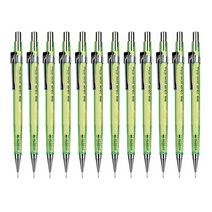 자바펜 투명 칼라제도샤프 라임, 0.5mm, 12개