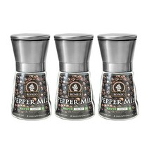 카페로메오 스테인레스 후추그라인더, 180ml, 3개