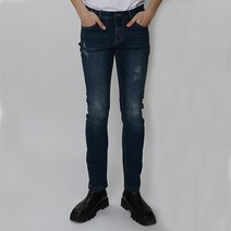남성용 슬림일자 스크레치 워싱데님 DV7007