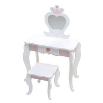 피에스타 원목 유아 화장대 안젤라, 화이트
