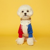 플로트 스탠다드후드 강아지옷, 레드블루