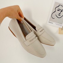 여성용 수제화 스퀘어 페니 로퍼