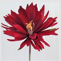 블럭마트 조화 국화꽃 3p, 레드