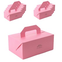 멕시 핸들박스 20 x 13.5 x 9 cm, 핑크, 10개