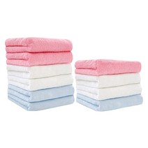 송월타월 업소용 세면타올 55g 면사, 랜덤발송, 10개