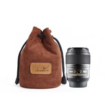 콩 K mera 충격방지 DSLR 렌즈 파우치 다크브라운 S, 1개