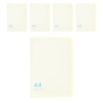 에코청운 PP 뉴 칼라 지퍼 화일 A4, 노랑, 5개