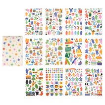 데일리라이크 젤리베어 스티커 12종 세트, 혼합색상, 1세트