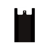 MEO 손잡이 비닐 봉투 2호 검정색 29 X 35 cm, 4L, 300개