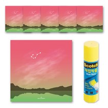 꼼꼬미 별자리 떡메모지 6p + 재접착풀 8g, 게자리, 1세트