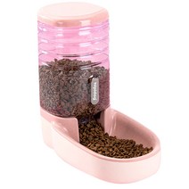 딩동펫 반려동물 반자동 그랜드 급식기, 3.8L, 핑크